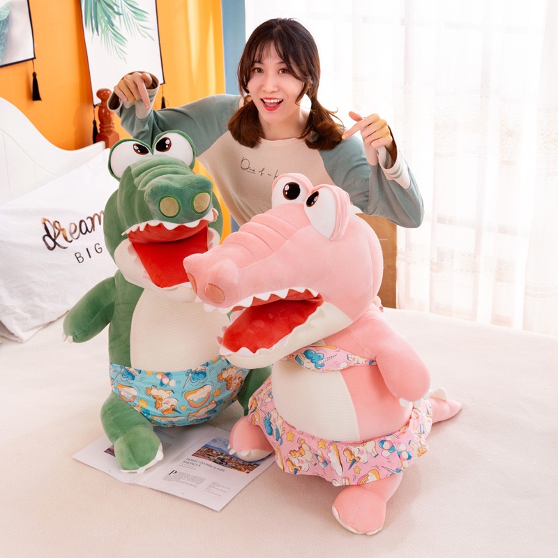 Delightful Lyle Baju Renang Lyle Crocodile Mainan Mewah Boneka Boneka Boneka Hadiah Natal