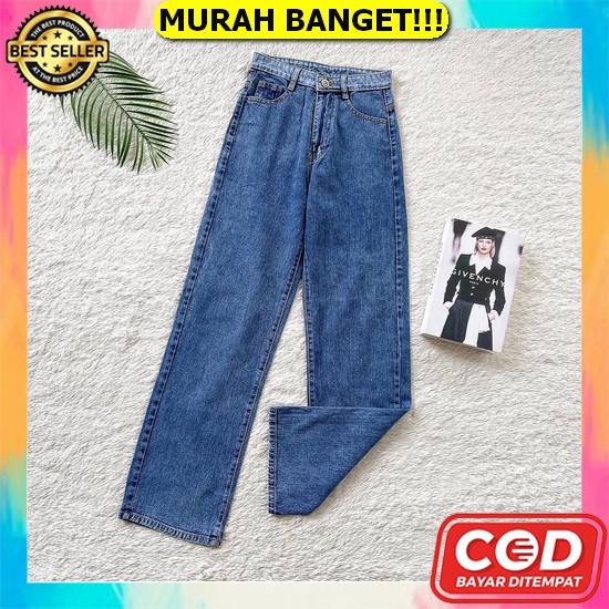 Celana Jeans Panjang Wanita Celana Jeans Hitam Wanita Hw Straight Jeans Wanita Stander Celana Denim 