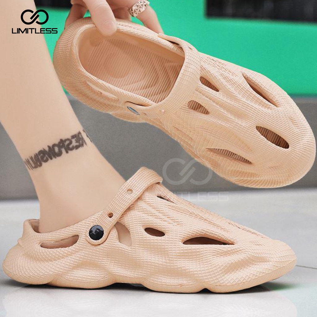 Sepatu Sandal Pria Slop Dragon Terbaru Trendy Sendal Slip On Cowok Kekinian EVA Sepatu Slop Pria Anti Slip