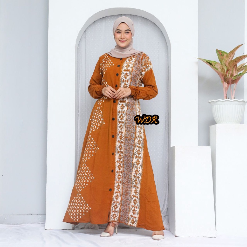 Gamis Twill Rayon Gamis Twill Ori Pekalonga Gamis Twill Super Premium Motif Terbaru Homey Dress Jumbo