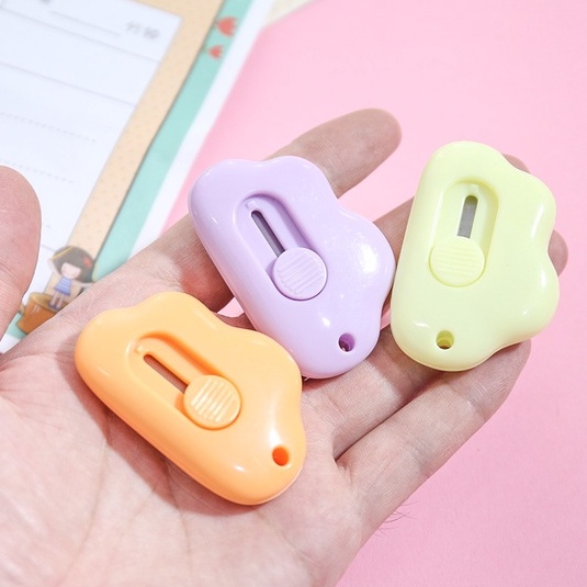 Cutter Mini Untuk Unboxing Silet Kecil Model Clouds