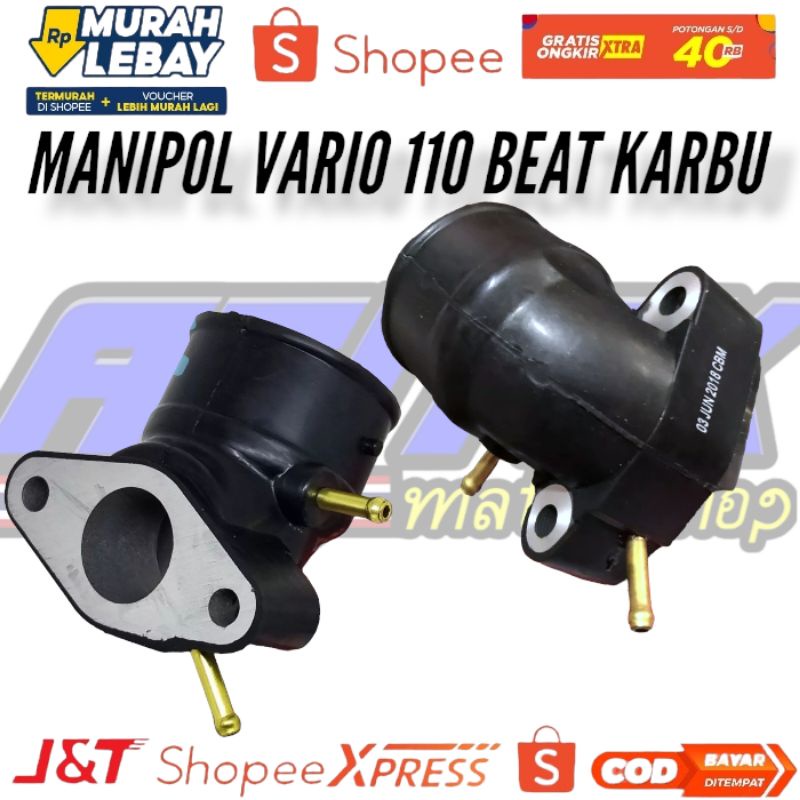 Manipul Manipol Intake Insulator Karburator Honda vario 110 lama beat karbu