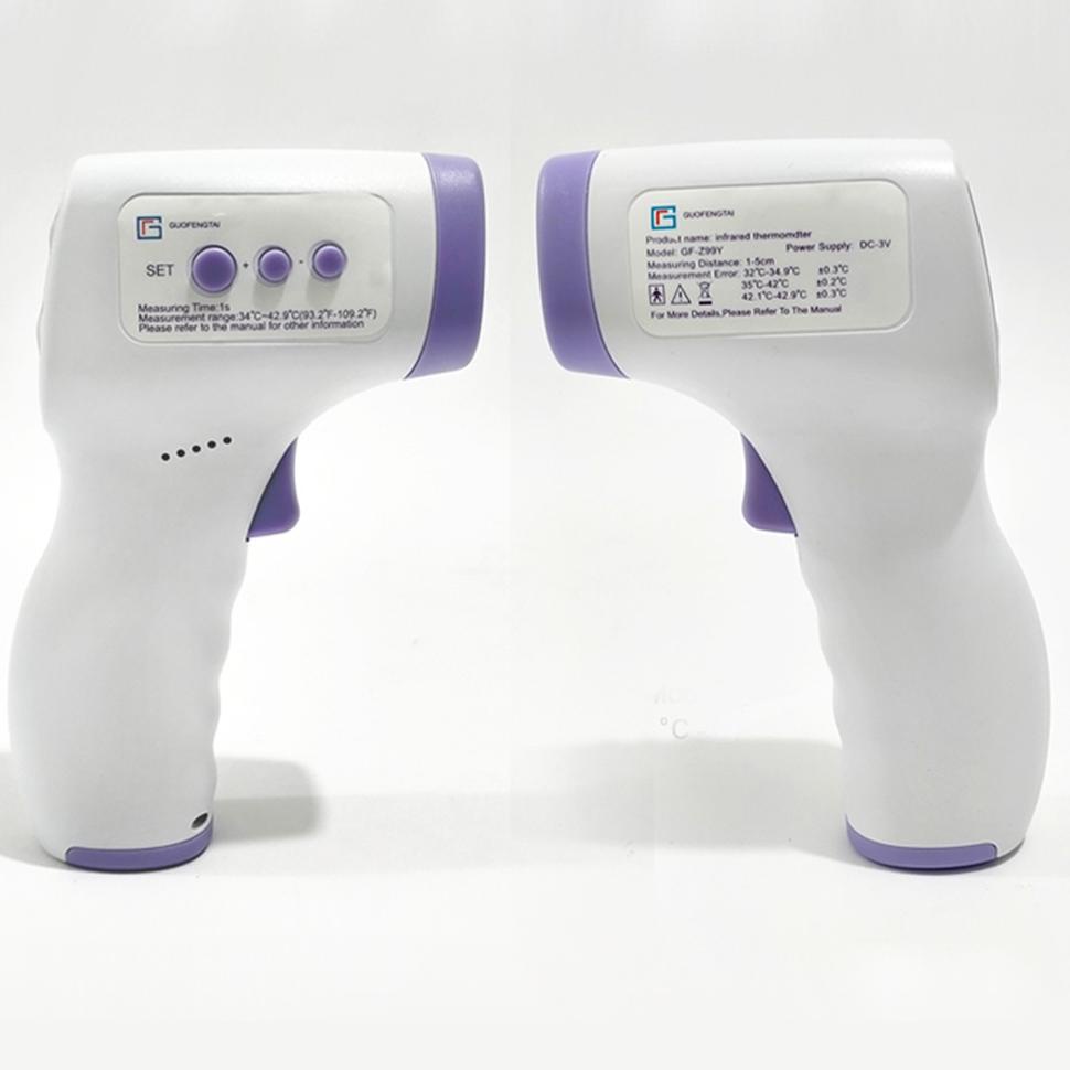 ぜ Thermogun thermometer infrared Thermo gun GF-Z99Y layar 3 warna alat ukur suhu badan ゔ