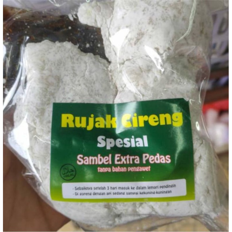 Cemilan rujak cireng special sambal extra pedas