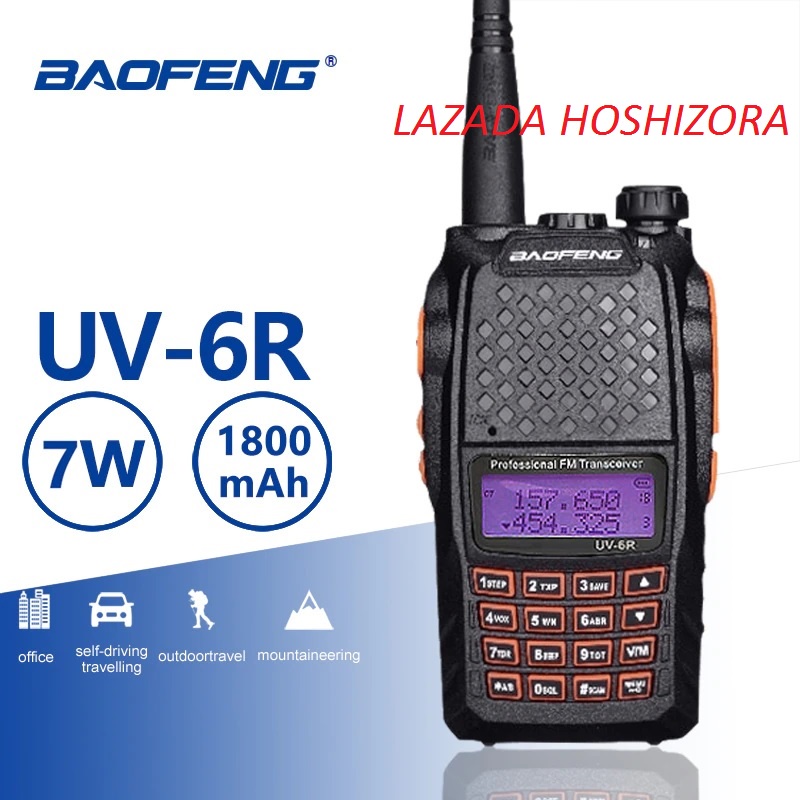 Radio Walkie Handy Talky HT BAOFENG POFUNG Dual Band 7W UV-6R