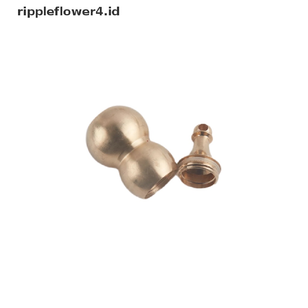 {rippleflower4.id} Kuningan Hollow Hoist Sealing Ring Labu Tradisional Cina Natural Feng Shui~