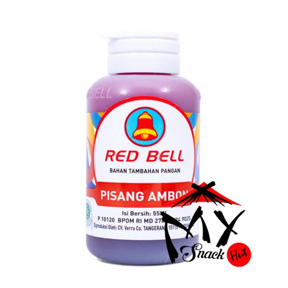 

RED BELL PASTA PISANG AMBON 55ML - RED BEL PERISA SIRUP GEDANG REDBEL PERASA ES BUAH BANANA HALAL