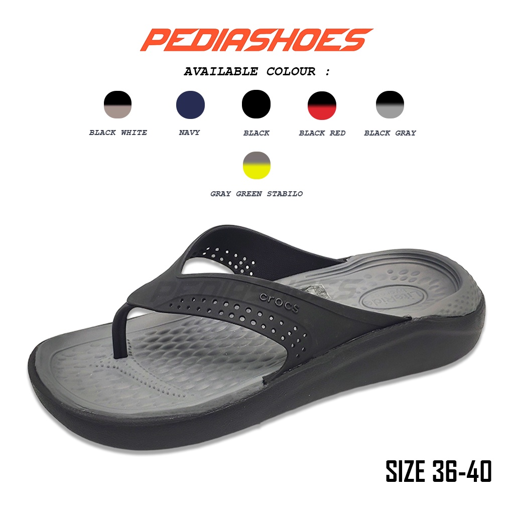 Crocs Pria Literide Flip Crocs Original Sandal Pria Sandal Crocs Murah Sandal Jepit