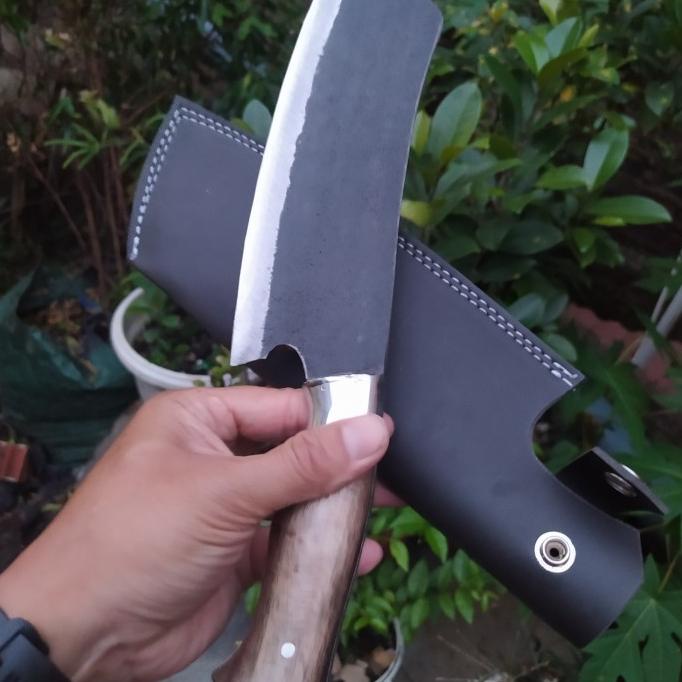 Golok Dapur Cincang Pulltang Baja Per Gagang Super