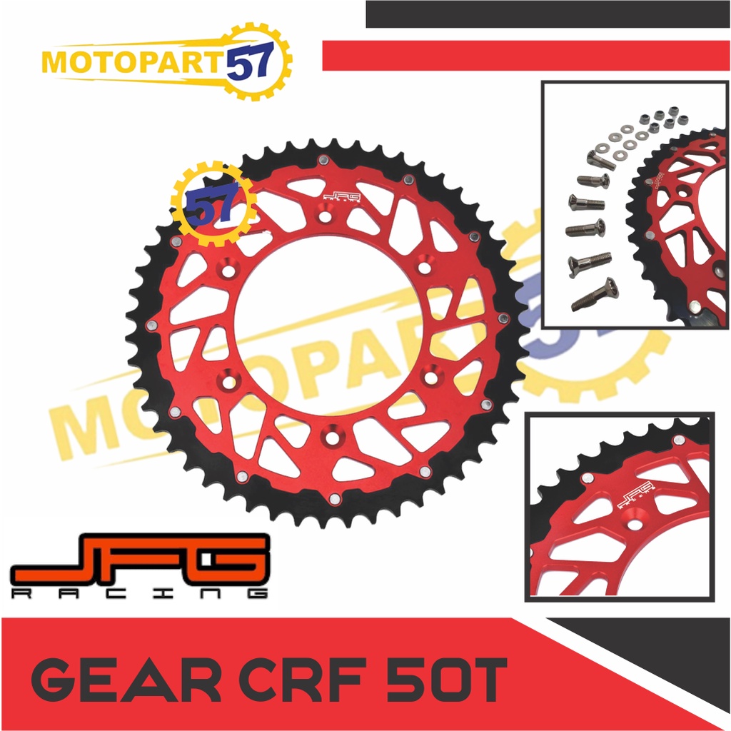 Gear CRF 150 L 230 250 R 450 50T 520 Merk JFG Racing