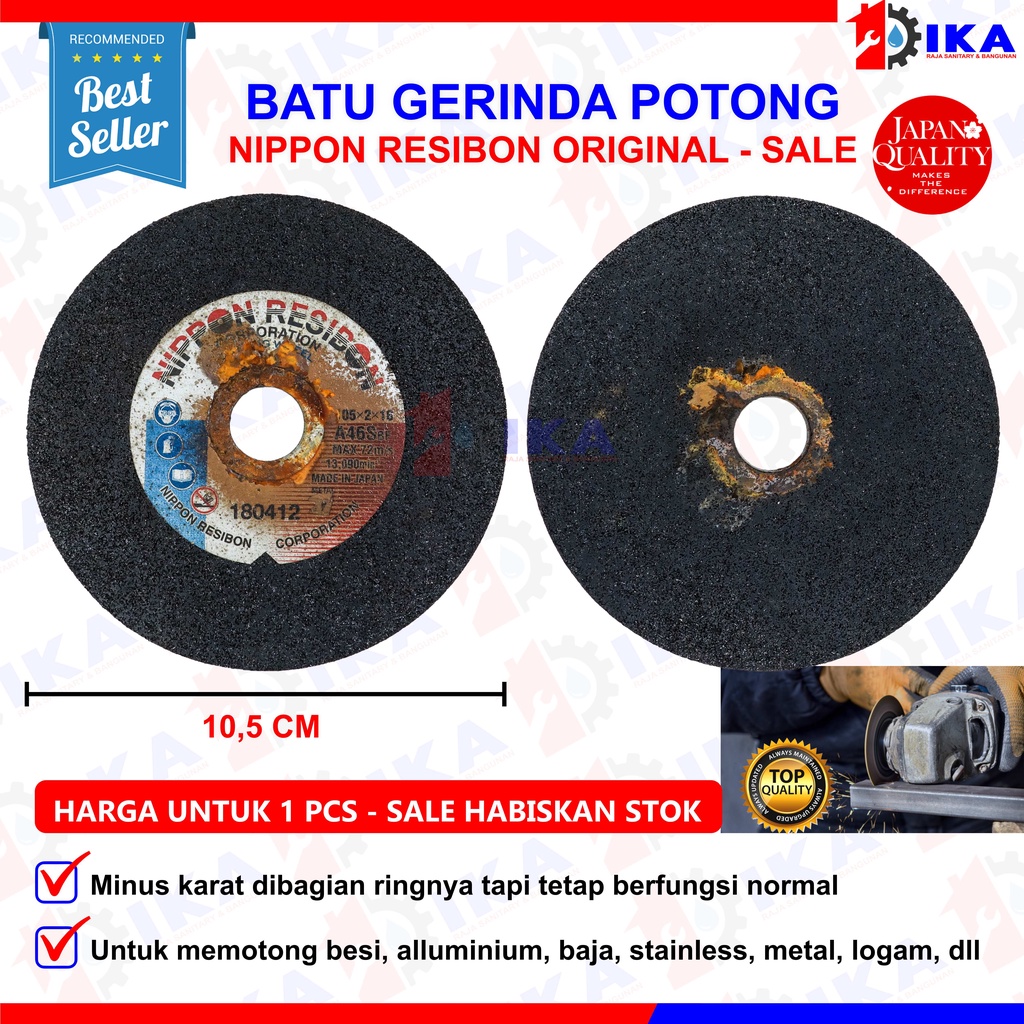 Batu gerinda potong Nippon Resibon 4&quot;x2 Batu Potong Besi 4&quot; NIPPON RESIBON Gerinda Gurinda - Cutting Wheel