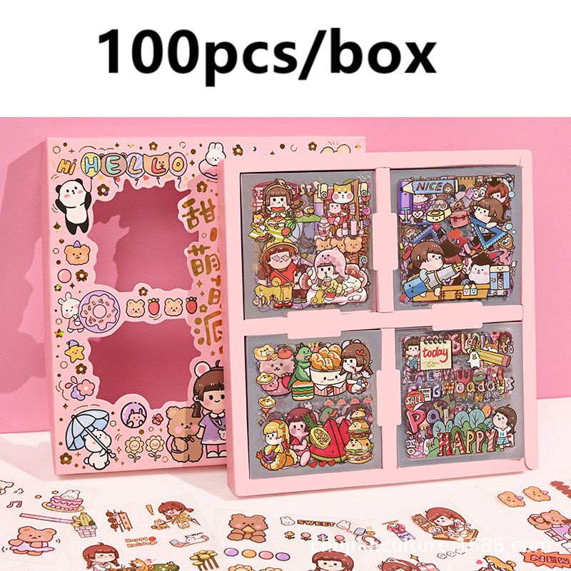 

[KALBAR] 1 KOTAK 100 lembar STIKER VIRAL / STIKER MOMO / STIKER ANNE / STIKER ANTI AIR WATERPROOF / STIKER LUCU