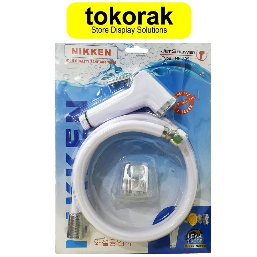 JET SHOWER PUTIH CEBOK NIKKEN SEMPROTAN BIDET KLOSET SHOWERJET WC 1/2&quot;