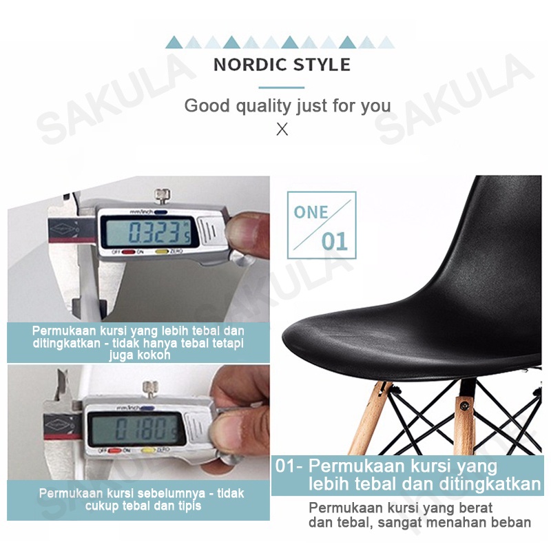 Weyon Sakura Kursi Cafe/kursi putih/kursi taman/kursi santai/kursi bar/kursi kantor/Kursi Outdoor/Kursi Makan Minimalis