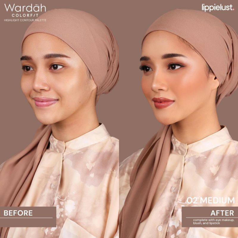 WARDAH Colorfit Highlight Contour Palette 10,2gr