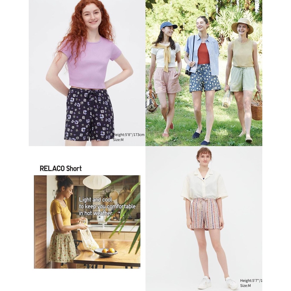 UNIQLO women relaco patern short pants.