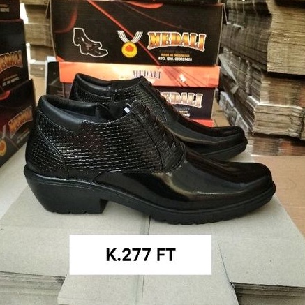 sepatu kulit pria PDH polri TNI security guard PNS sepatu kerja formal tampil lebih keren