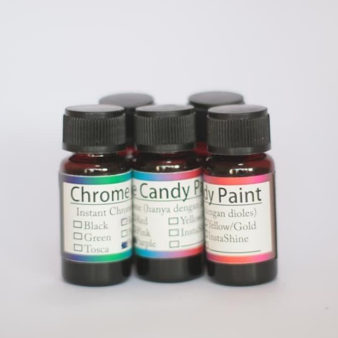

ㅆ Pewarna Logam, Pelapis Logam (Instant Chrome / chrome candy)oles 10 ml - ょ