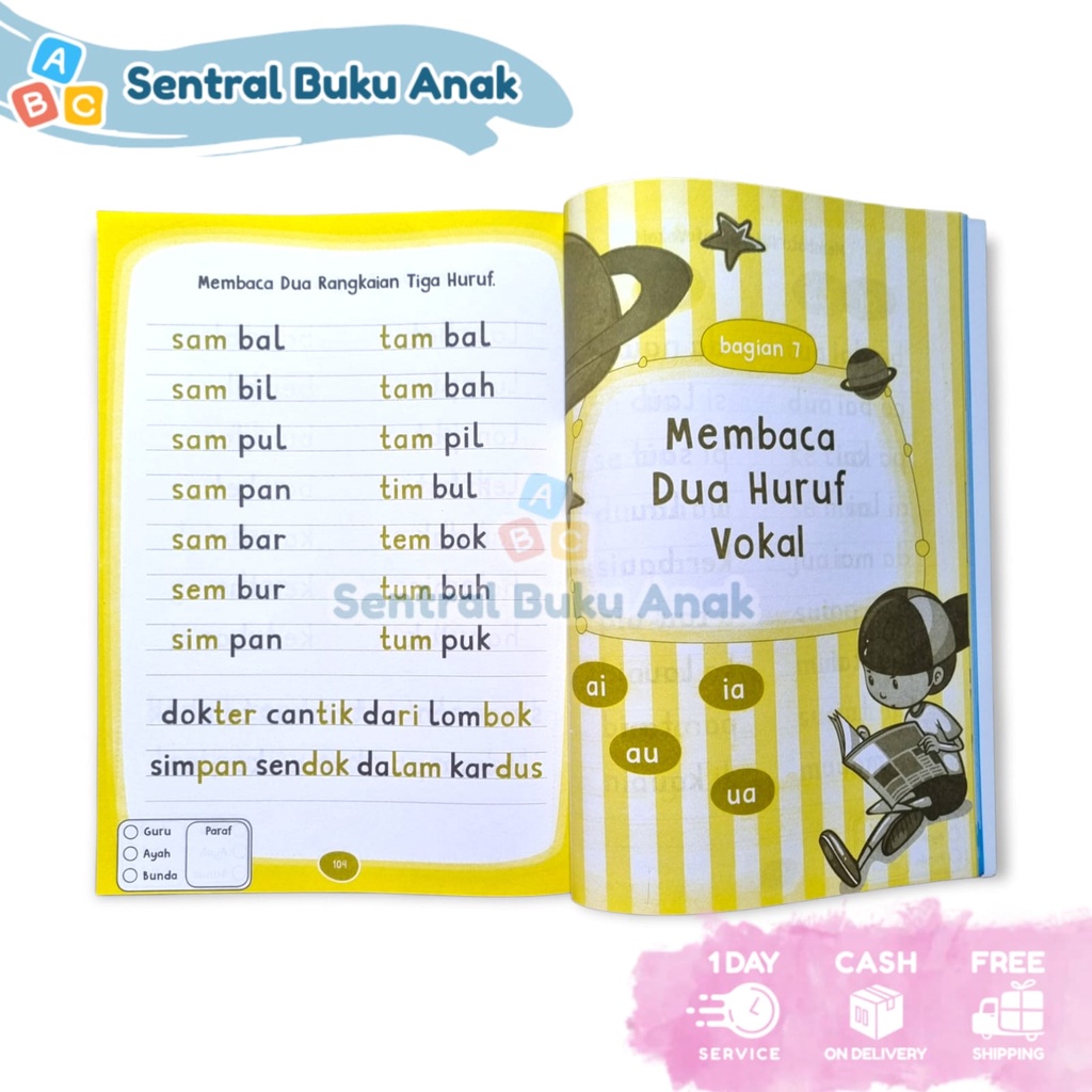 

RB Buku Belajar Membaca Anak TK & PAUD - 60 JAM PINTAR BACA TANPA DIEJA // Suplemen Belajar Mandiri