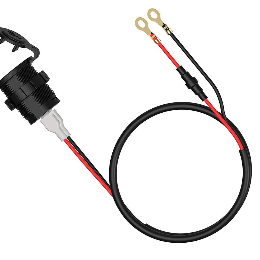 Super Delivery USB Charger 2 Port 4.2A Dengan Voltmeter Untuk Motor dan Mobil
