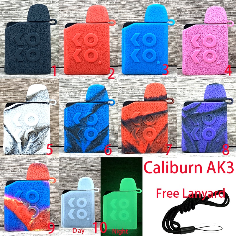 [Free Lanyard] Silikon Case Untuk Caliburn AK3 Tekstur Cover Pelindung Kulit Lengan Karet Lembut