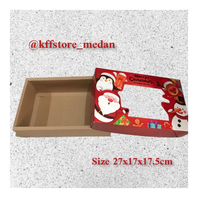 

Dus / Kotak Kraft Xmas Natal 27x17x17,5cm