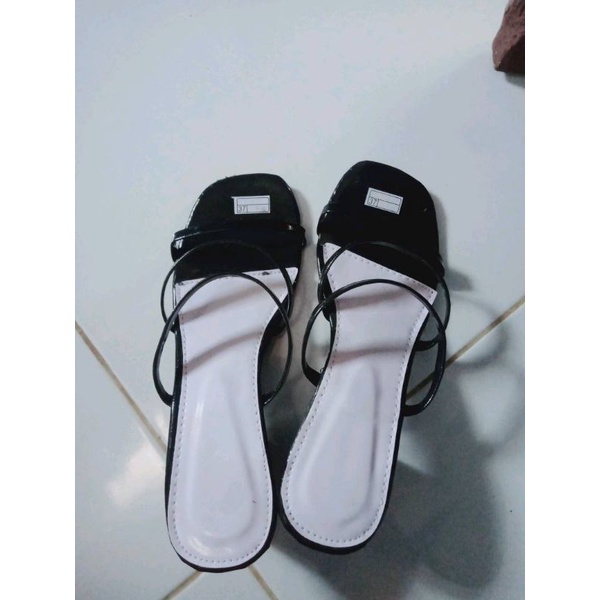 High Heels 3cm Hils Sandal Hak Tahu Wanita Sendal Kondangan Perempuan