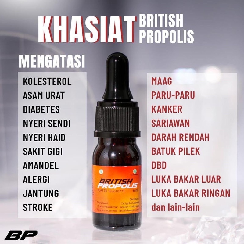 British Propolis (DEWASA) DIJAMIN ORIGINAL 100%