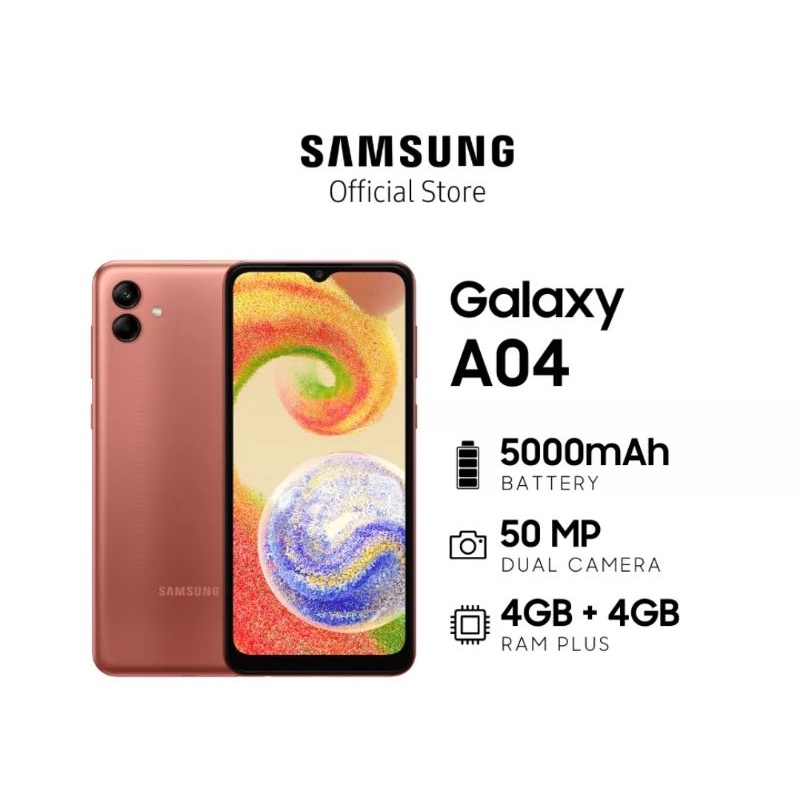 Samsung Galaxy A04 4/64gb Grs Resmi Samsung Indonesia SEIN