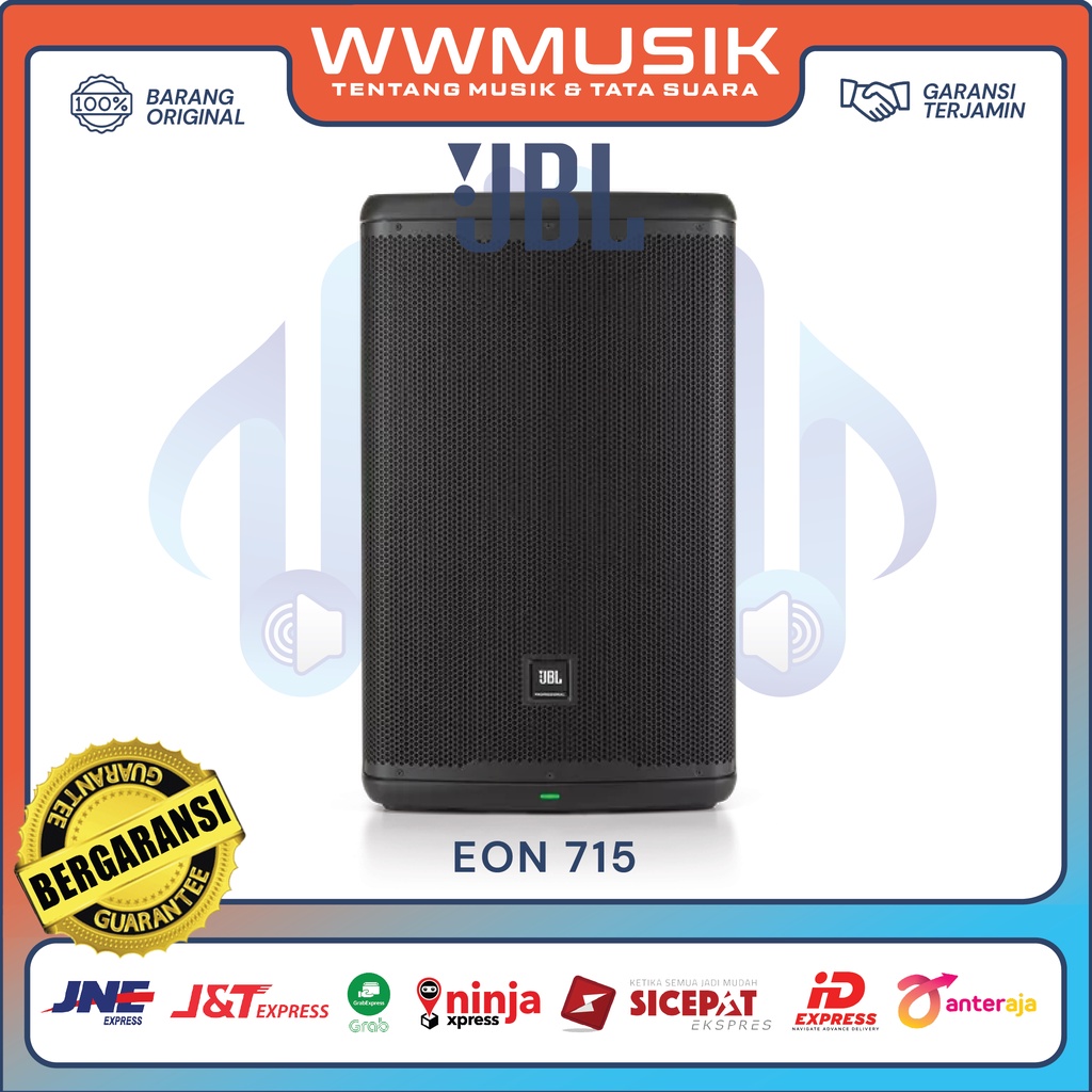 Speaker PA Aktif JBL EON 700 Series EON715 EON712 EON710 10 12 15 Inch Bluetooth Salon Active Sound System Event Karaoke Pemula Professional Original ORI Kualitas GARANSI RESMI 12 Bulan Distributor Harga Murah Terjangkau