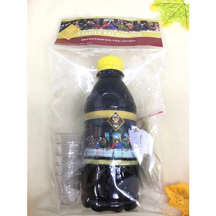 

Roti Perjamuan Hosti + Anggur Family Pack-Anggur Perjamuan-Cawan-Hosti Best Seller