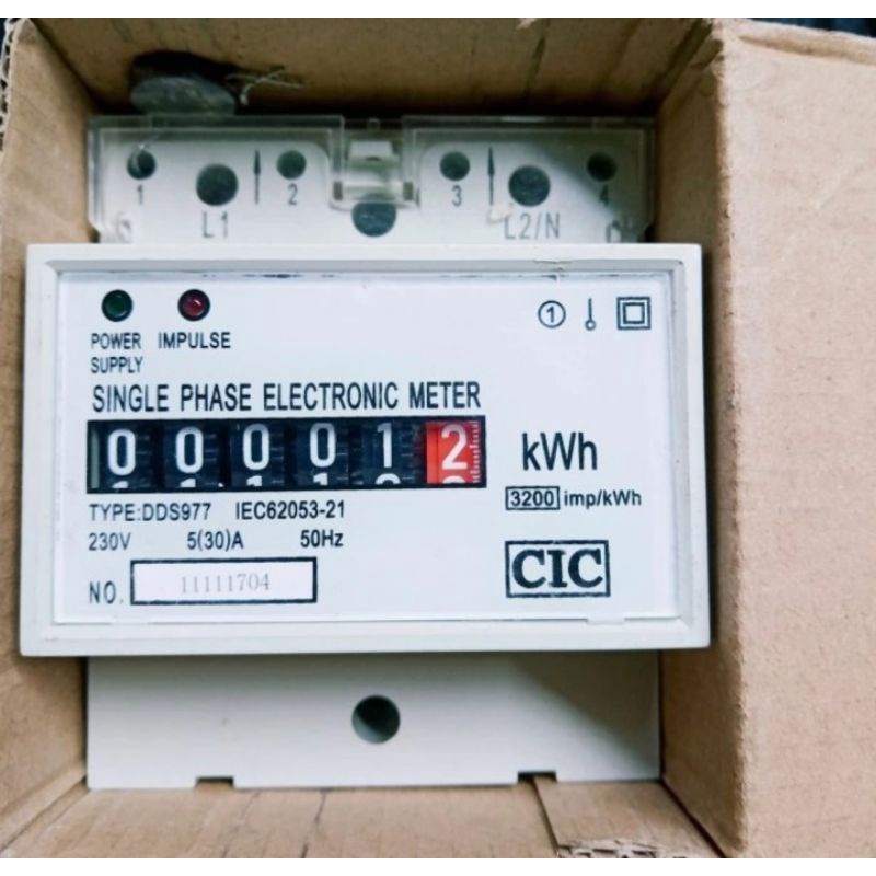 KWH METER SINGLE PHASE 5(30A)MREK :CIC