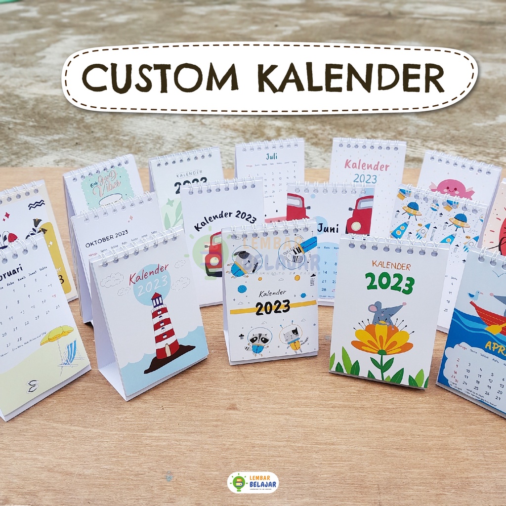 

Kalender Meja Mini Custom 2025 - Kalender duduk ukuran kecil - Souvenir Kalender