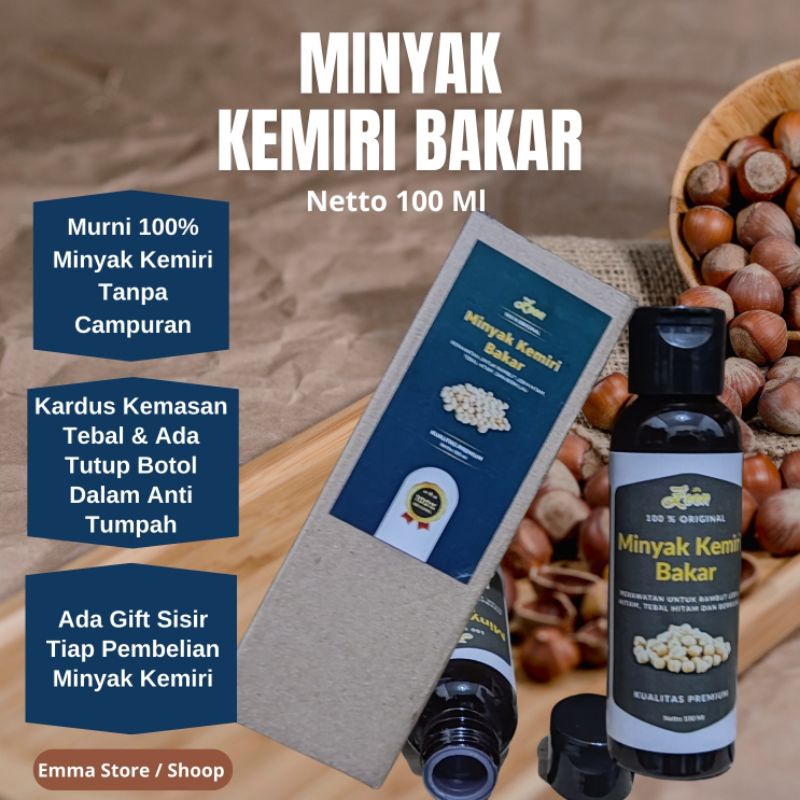 Minyak Kemiri Bakar 100 Ml Penumbuh Rambut &amp; Perawatan Rambut