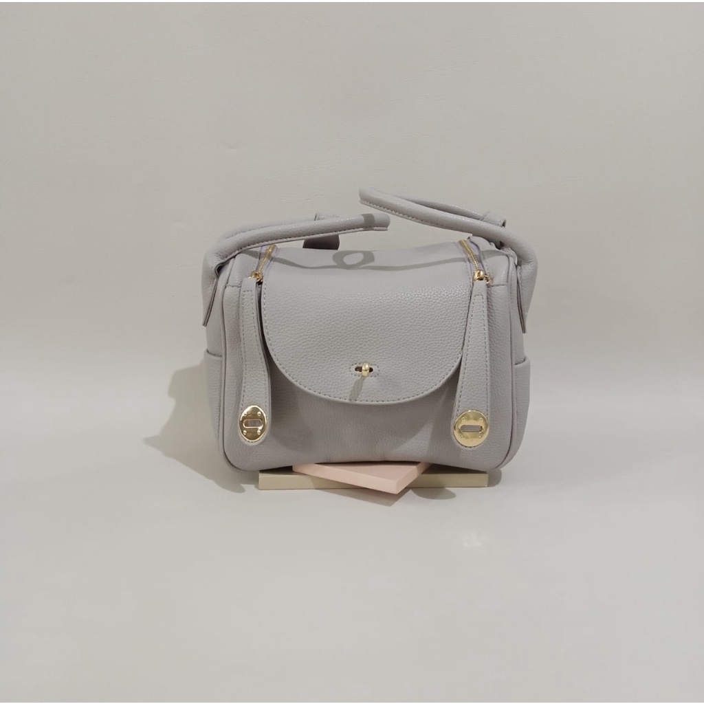 HITOSE - PREMIUM UPGRADE 5 WARNA FREE Twilly Linsy size 26 Shoulder Bag Import - Tas Premium - Tas Fashion - Tas Import size 26 - Tas Naomi - Tas Khaki colour