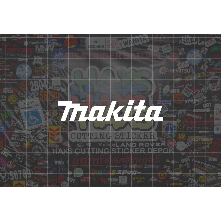 Cutting Sticker Makita Ukuran 10 Cm Untuk Motor Mobil