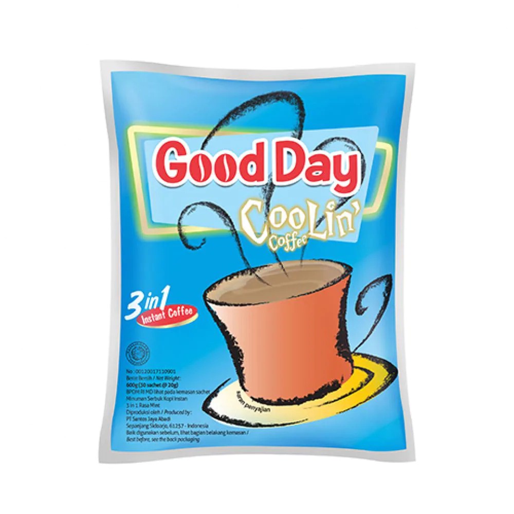 Good Day 3in1 / Serbuk Kopi Instan / Instant Coffee / 50s X 20g