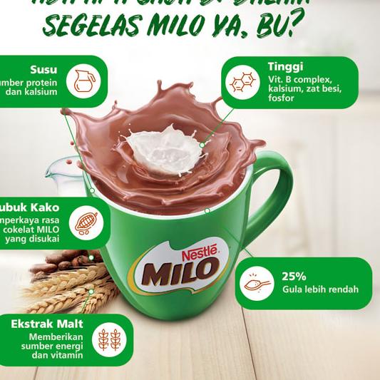 

゜ MILO ACTIV-GO Susu Coklat Pouch 300g ム