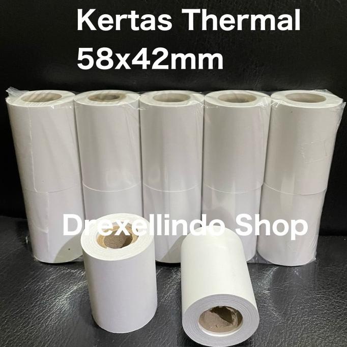 

Kertas Thermal 58x42 per 10 roll
