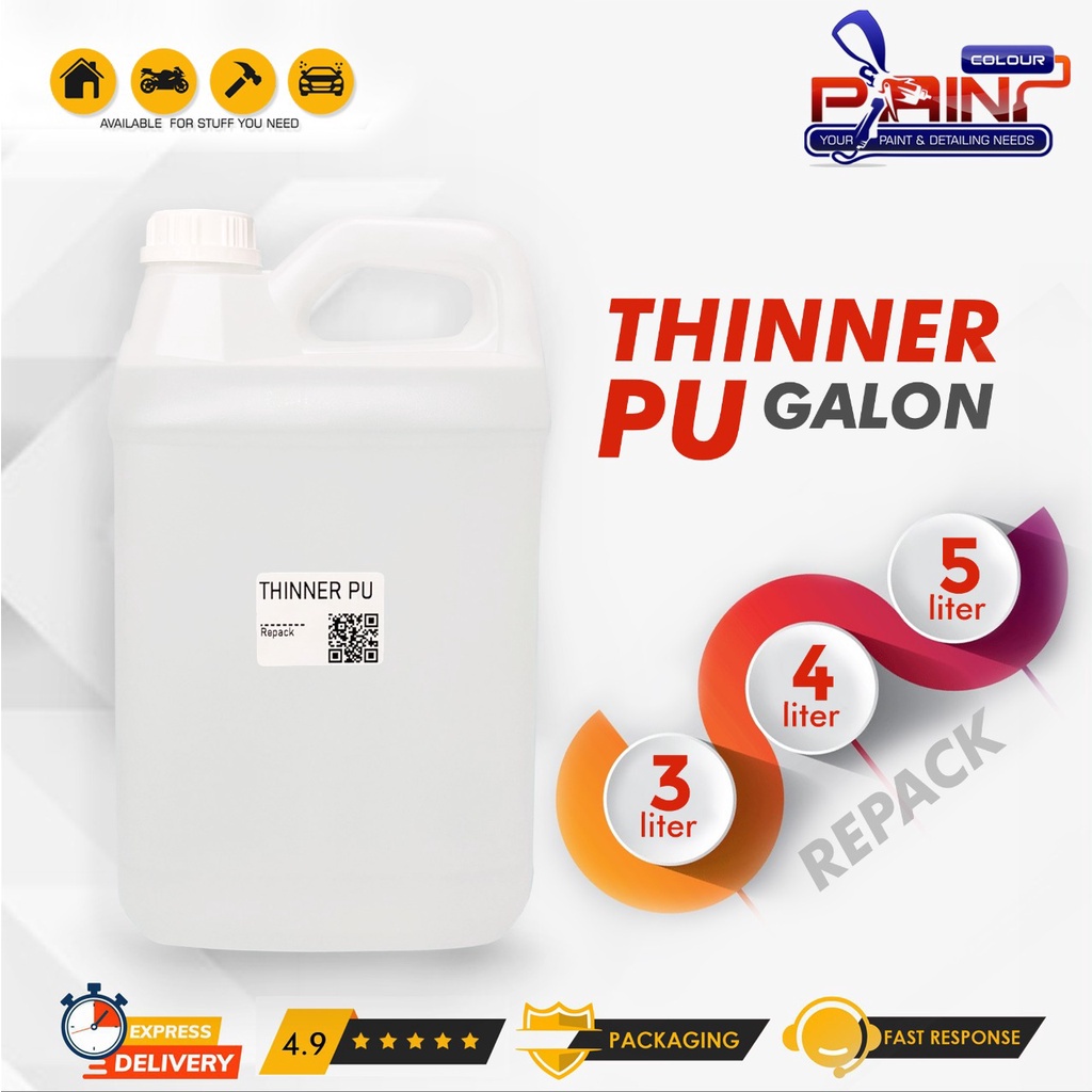 Thinner PU Polyurethane Liter Ecer Kemasan Galon