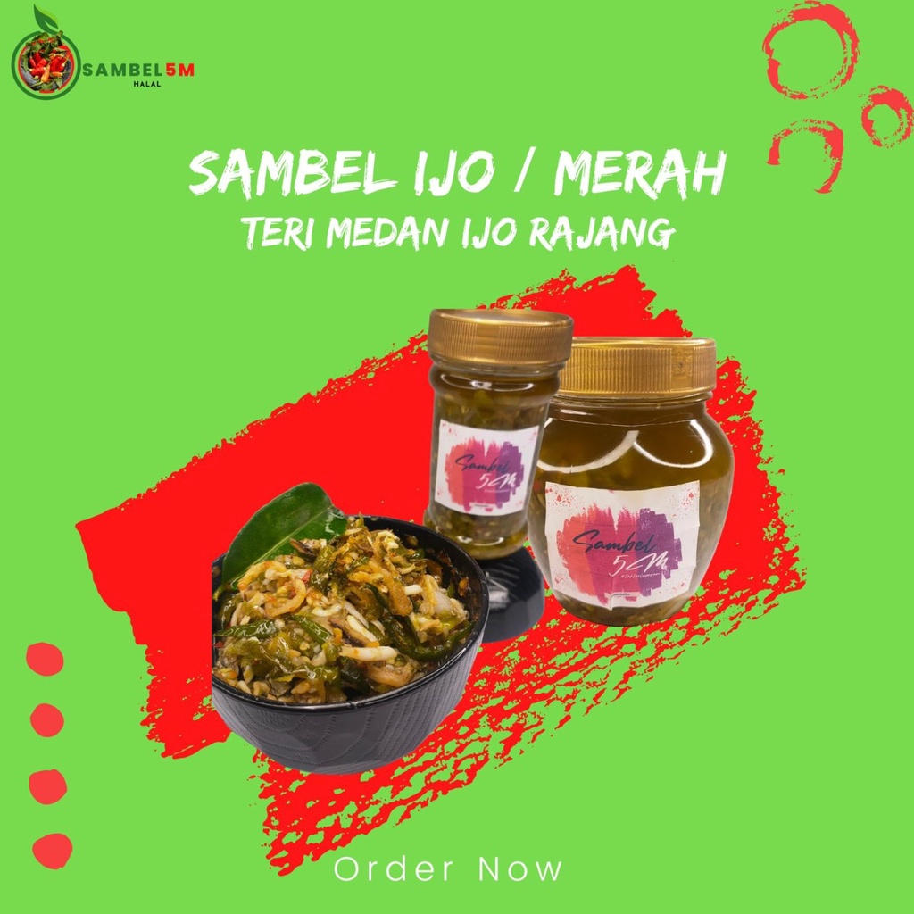 

SAMBEL 5M SAMBEL MERAH SAMBEL IJO TERI KERITING IRIS UKURAN 150ML #TAKTERLUPAKAN MANTEP