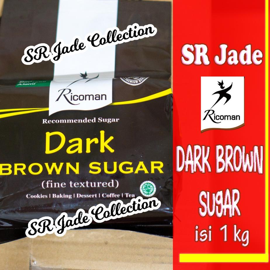 

Stok terbaru Ricoman Dark Brown Sugar 1Kg Gula serbuuu !