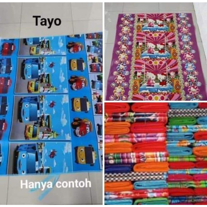 TIKAR SPONS/Tikar Lantai/Karpet Spons Karakter- Motif Random