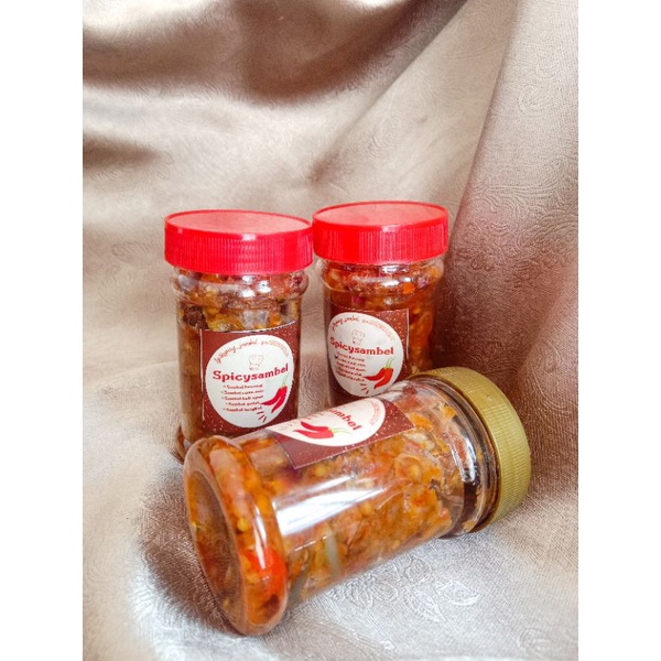 

Spicy Sambel isi 3 - dua sambel cumi asin dan satu sambel bawang (Paket Murah)