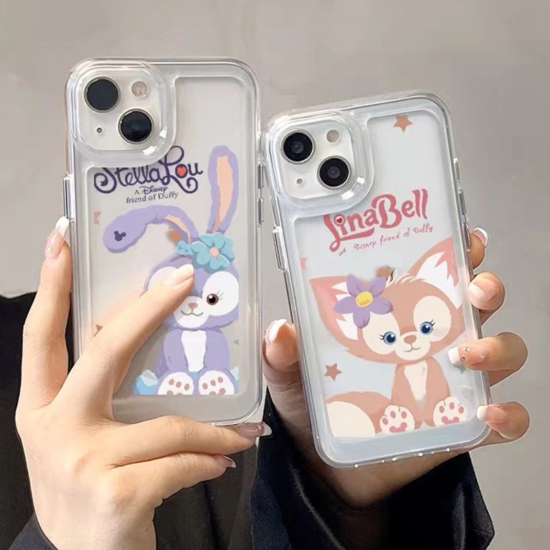 IPHONE Casing Imut Fox Shockproof Soft Phone Case Kompatibel Untuk Iphone11 14 13 12 Pro XS Max X XR 78 6 6S Plus Casing Transparan TPU Cover