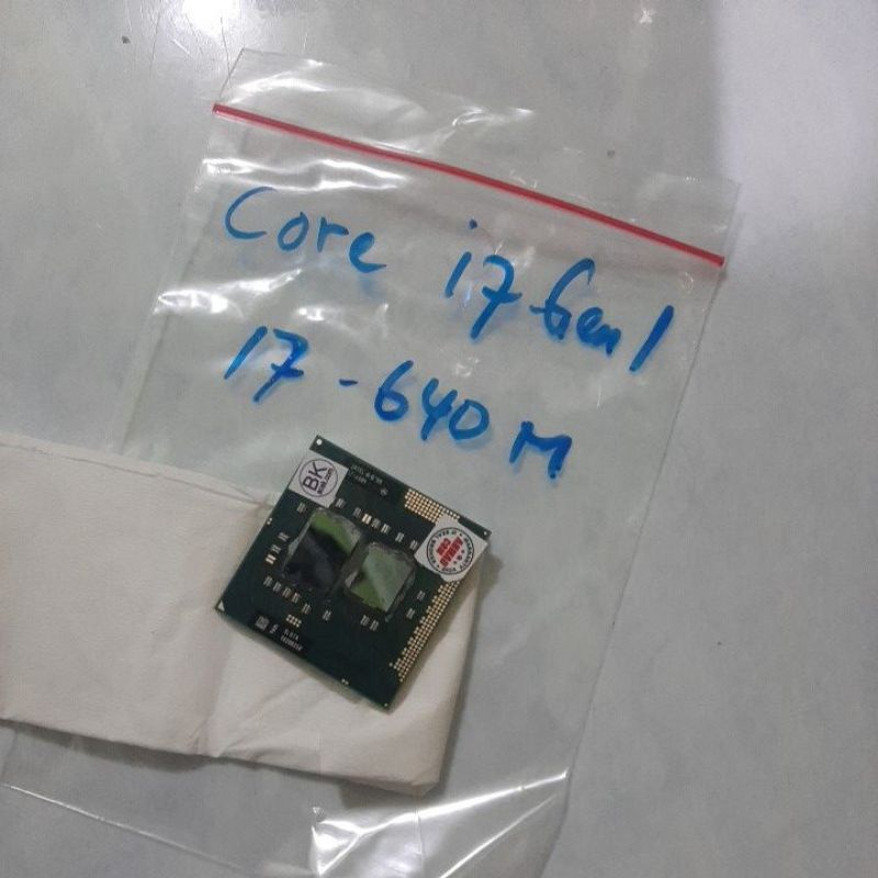 Processor Laptop Generasi 1 Core i7 - 640M - 2 Kaca