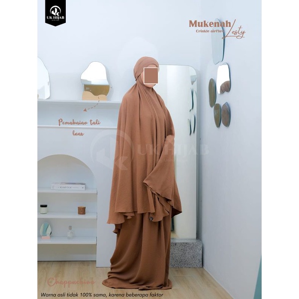 MUKENA LESTY 3 in 1 / MUKENAH DEWASA RESLETING DAGU/ MUKENAH JUMBO / MUKENA CRINKLE AIRFLOW/ MUKENAH POLOS BY UKHIJAB