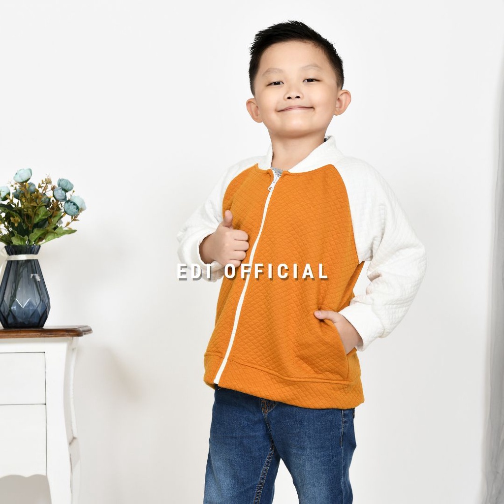 Jacket Anak Terbaru Bahan Diamon Knit Super Lembut - Jaket Anak Cewek / Cowok Usia 1-6 thn