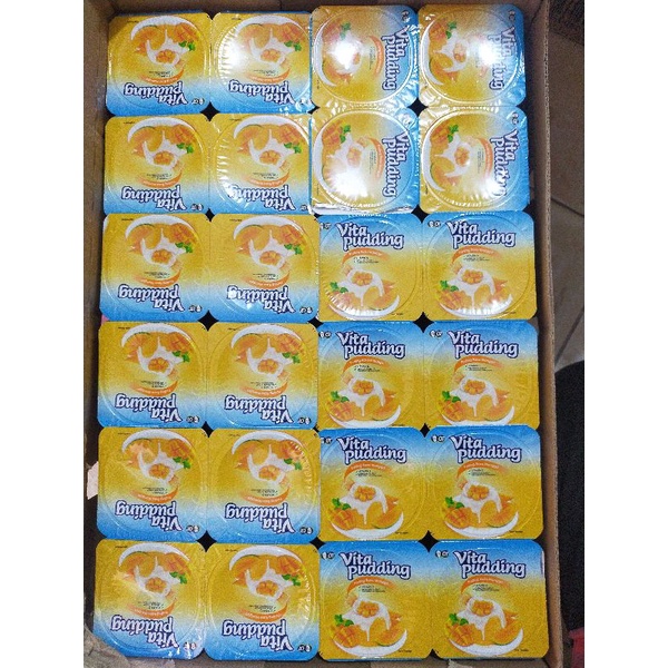 Vita Puding Pudding Cokelat Mango Strawberry Cup