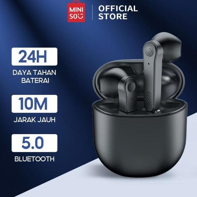 Miniso Earphone Bluetooth Tws Nirkabel Earphone Gaming Stereo Headset Mahoberry